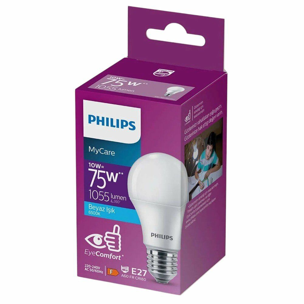 PHILIPS ESSENTİAL BEYAZ AMPUL 10 W 1055  LUMEN