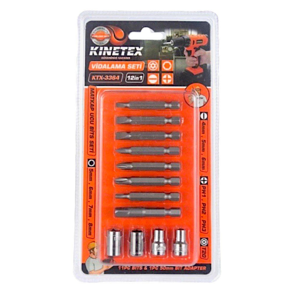 KNITEX KTX 3364 BİTS VİDALAMA UÇ SETİ 12 PCS