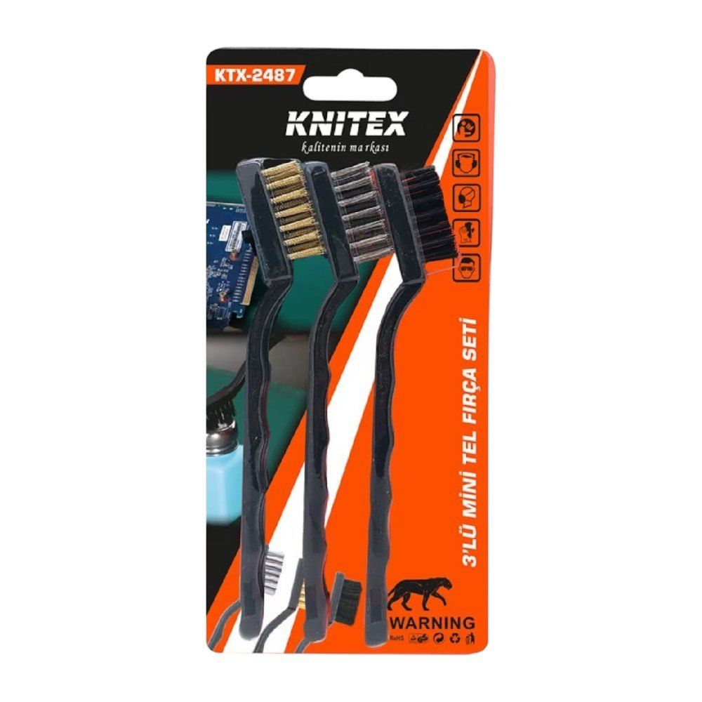 KNITEX KTX-2487 TEL FIRÇA TAKIMI 3 LÜ