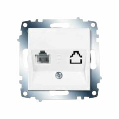 VİKO 90967013 KARRE BEYAZ NÜMERİS TELEFON PRİZİ