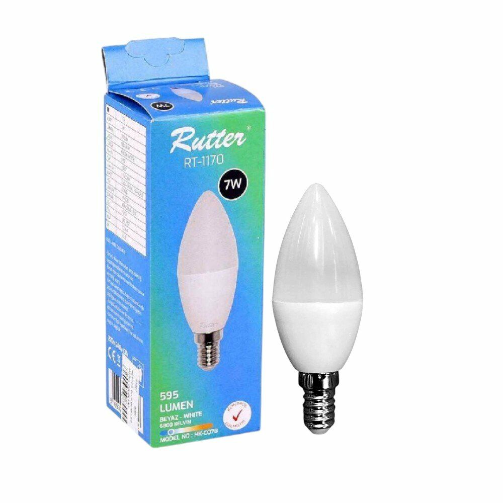 RUTTER 7W E14  WHITE BEYAZ LED AMPUL RT-1170
