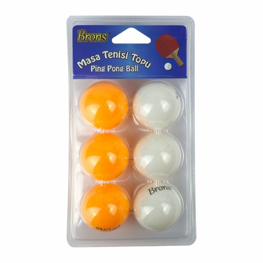 BRONS PİNPON TOPU 6LI SET  BR-150