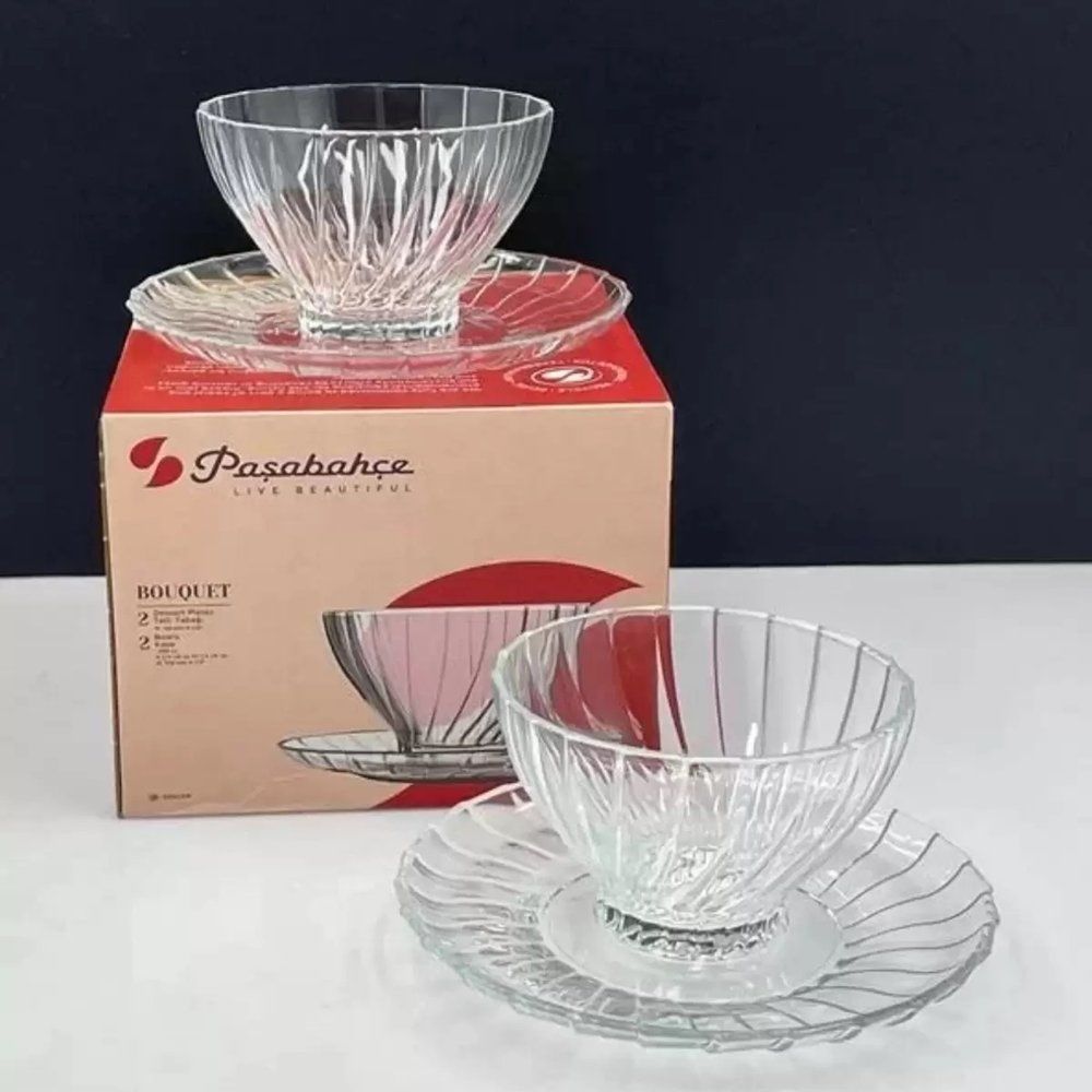 PAŞABAHÇE BAUQUET TABAK KASE 2 Lİ 950110