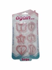 AGAİN ŞEFFAF KURABİYE SET 6 LI AGN040