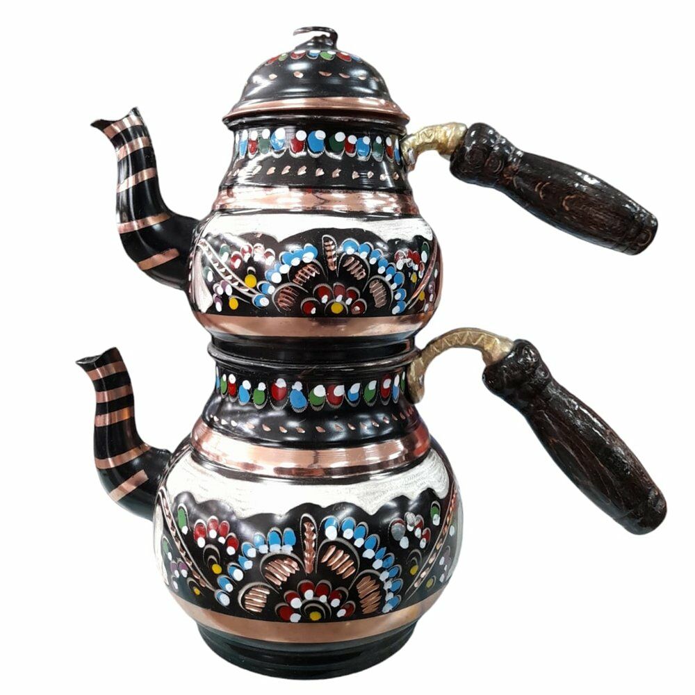 BAKIR DEMLİK KÜÇÜK BOYALI